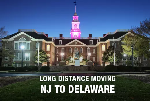 Long-distance moving service from New Jersey to Delaware