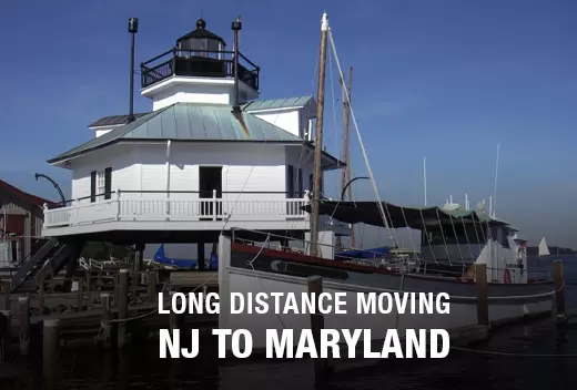 Long-distance moving service from New Jersey to Maryland