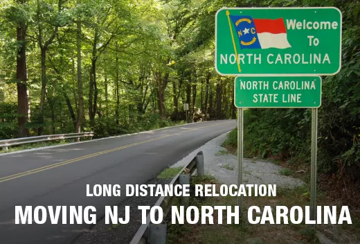 Long-distance moving service from New Jersey to North Carolina