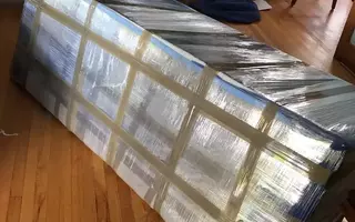 Wrapping up items for moving